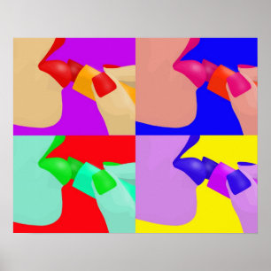 Batom - poster do pop art