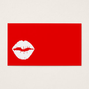 Batom vermelho e branco