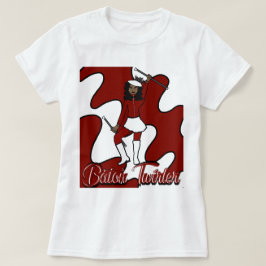 Baton Twirler T-Shirt / Vermelho