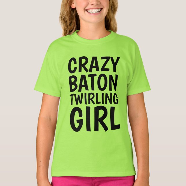BATON TWIRLING GIRL T-shirts (Frente)