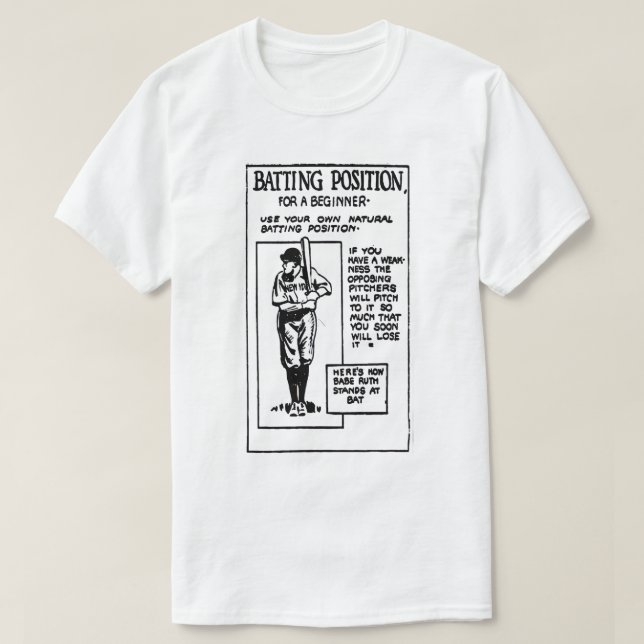 Batting Position T-Shirt (Frente do Design)
