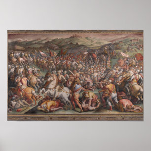Battle of Marciano by Vasari - Poster