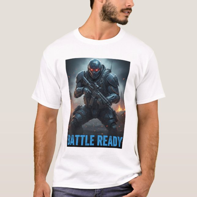 Battle Ready FPS Soldier T-Shirt (Frente)
