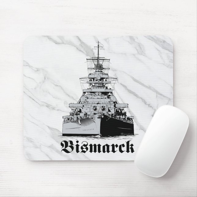 Battleship Bismarck Mousepad (Com mouse)