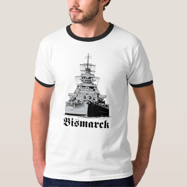 Battleship Bismarck T-shirt (Frente)