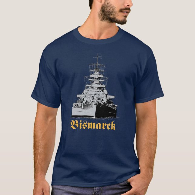 Battleship Bismarck T-shirt (Frente)