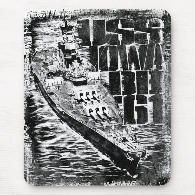 Battleship Iowa Mousepad (Frente)