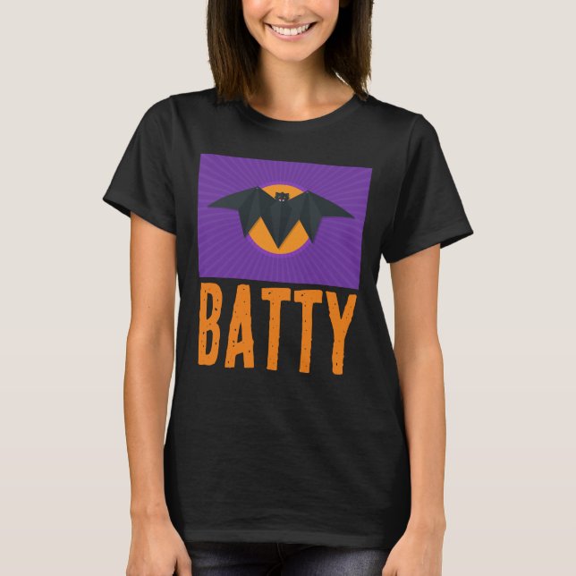 BATTY HALLOWEEN BAT T-SHIRTS (Frente)