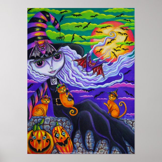 Batty Halloween Poster (Frente)