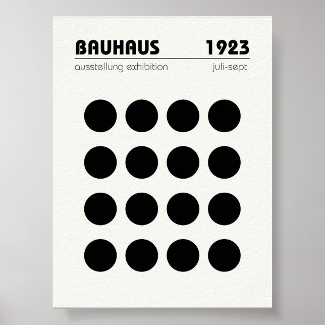 Bauhaus Poster Wall Art (Frente)