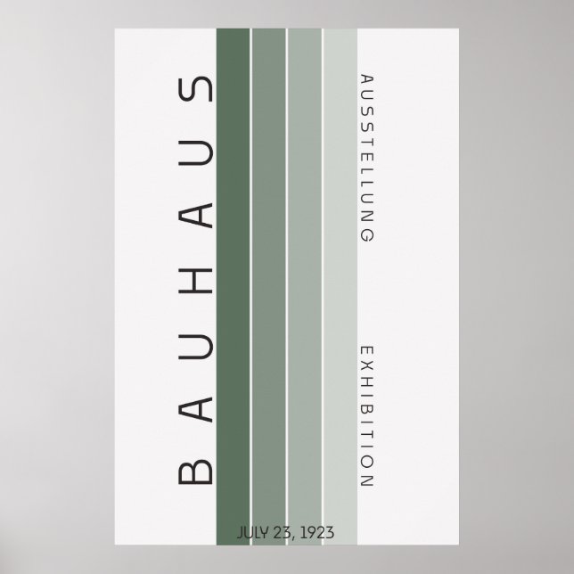 Bauhaus Sage Green Poster (Frente)