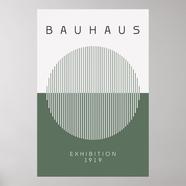 Bauhaus Sage Green Poster (Frente)