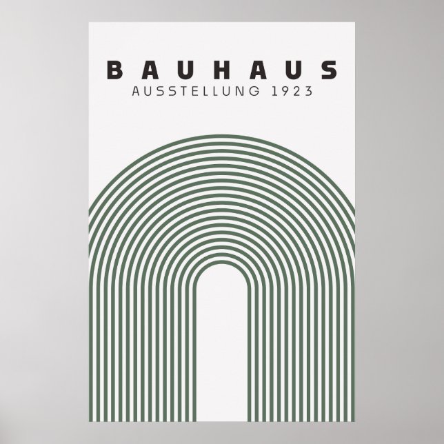 Bauhaus Sage Green Poster (Frente)