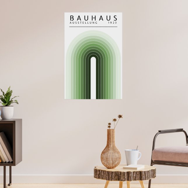 Bauhaus Sage Green Poster (Sala de Estar 3)