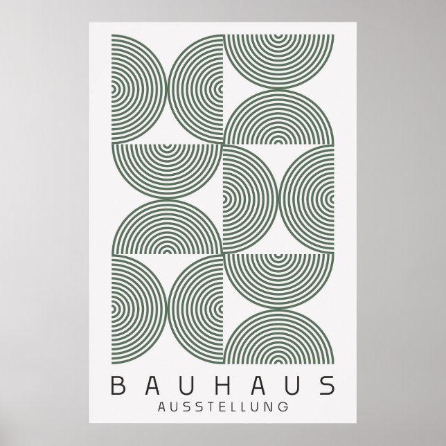 Bauhaus Sage Green Poster (Frente)