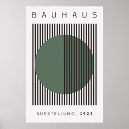 Bauhaus Sage Green Poster