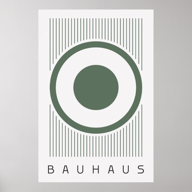Bauhaus Sage Green Poster (Frente)