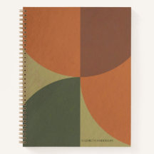 Bauhaus Terracota Verde Abstrato Personalizado
