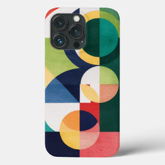 Bauhaus Watercolor - Capa de telefone Verde Geomét