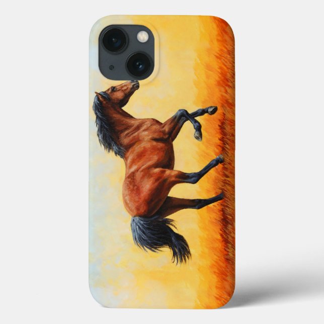 Bay Horse Galloping (Verso)