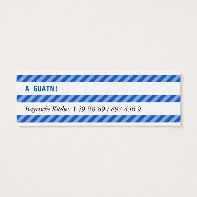 Bayerische Mini Karten (Verso)