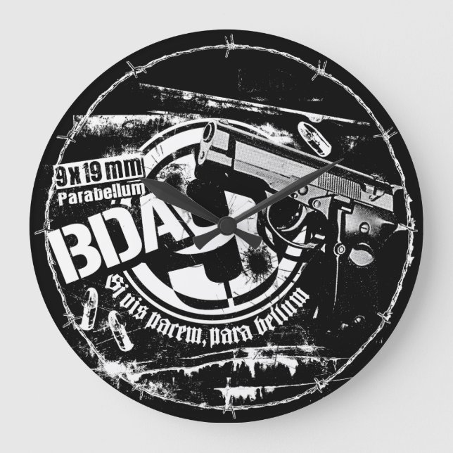 BDA 9 Relógio de Parede do Relógio Grande (Frente)