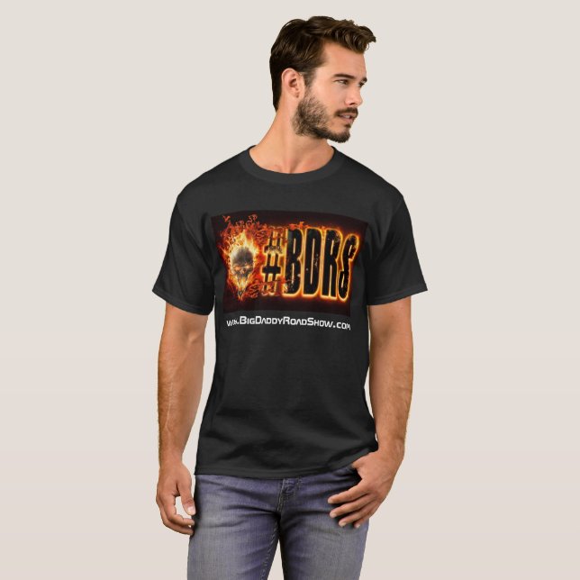 BDRS que arde o #Boom do t-shirt do #BDRS de (Frente Completa)