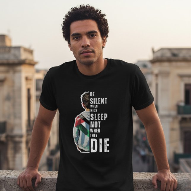 BE camiseta preta SILENT para o homem (Criador carregado)