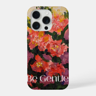 Be Gentle Bold Floral Arte Abstrato iPhone 15 Pro 