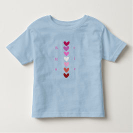 Be Mine Minimal Heart Stack Valentine T-Shirt