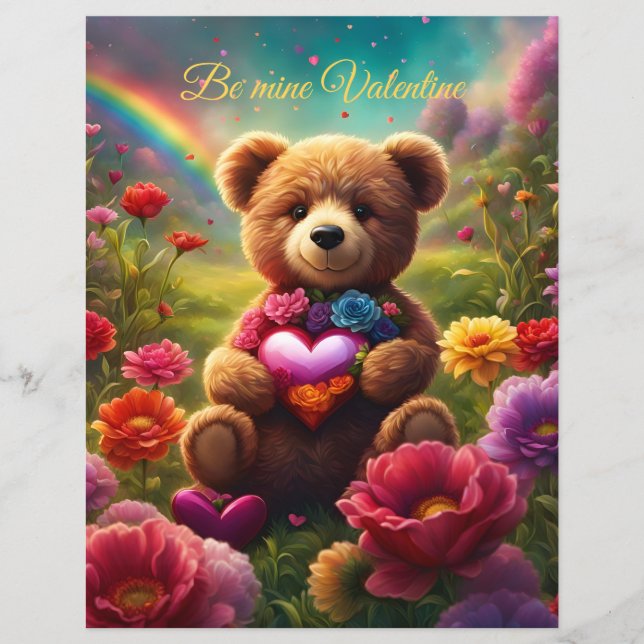 Be mine Valentine Teddy 1 (Frente)