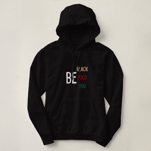 BE: Preto, Negrito, Você Suéter (Frente do Design)