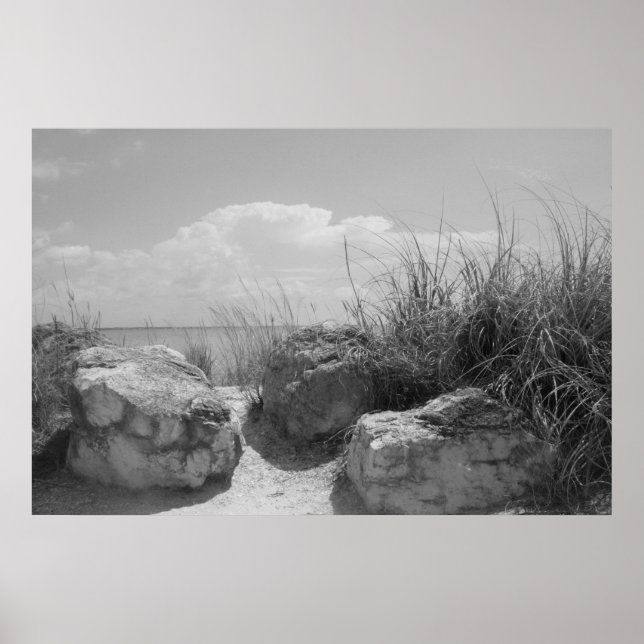 Beach Boulders Poster (Frente)