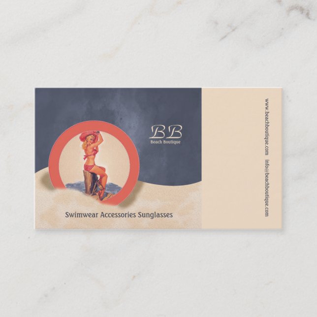 Beach Boutique - Cartão de visita (Frente)