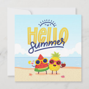 Beach Days Hello Summer Greeting Card
