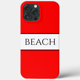 BeACH Divertido Branca Brilhante Vermelho-Branco