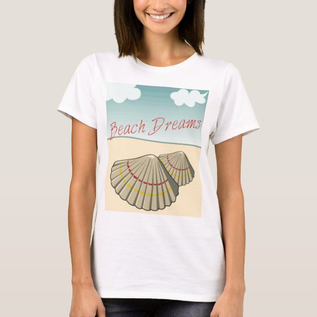 Beach Dreams Seashells Bella Flowp Tank Top (Frente)