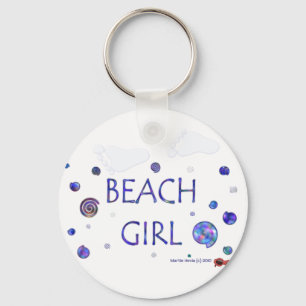 Beach Girl - Pegadas - Chaveiro