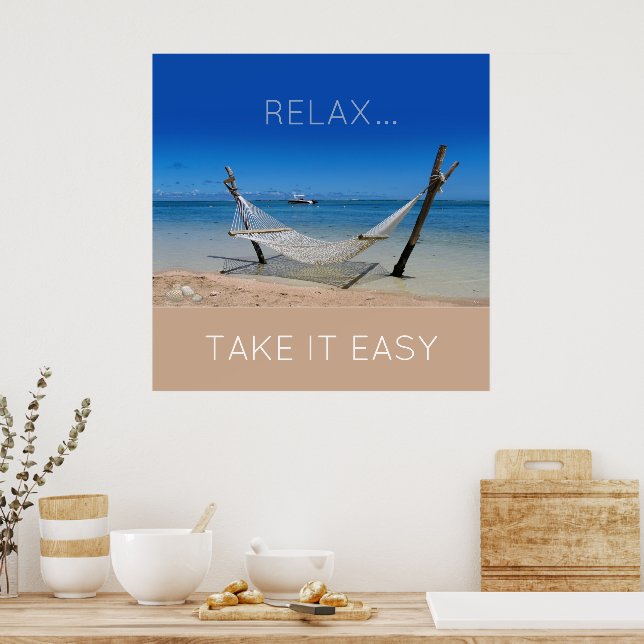 Beach Hammock Poster (Cozinha)