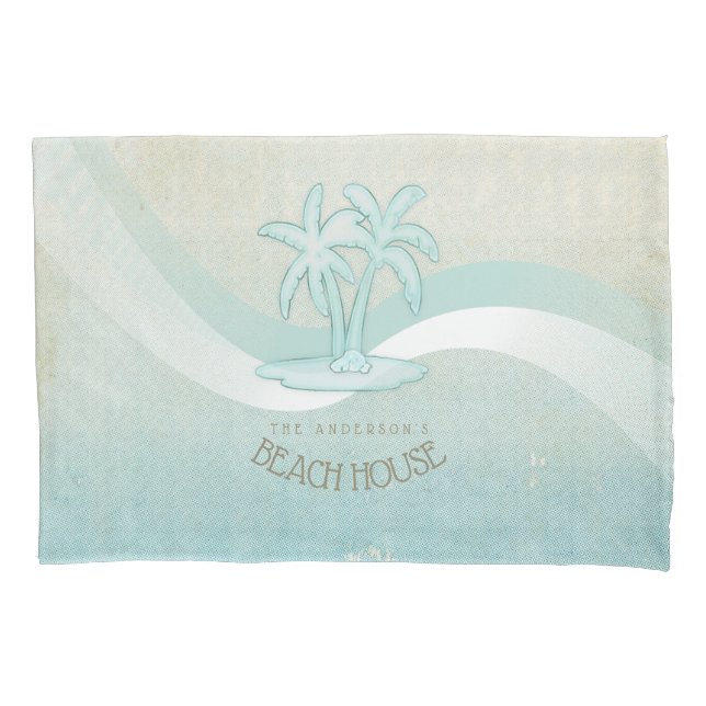 Beach House Palm Trees Aqua ID623 (Frente)