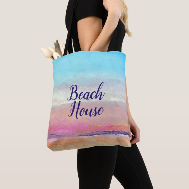 Beach House Pastel Sunset Bolsa (Close Up)