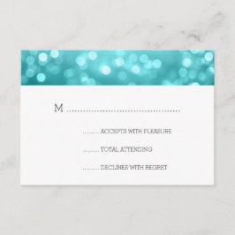 Beach Ombre Bokeh lança RSVP de Casamento Elegante