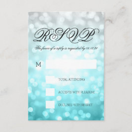 Beach Ombre Bokeh lança RSVP de Casamento Elegante