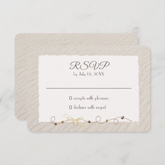 Beach Sand RSVP (Frente/Verso)