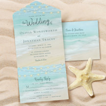 Beach String Luzes Ocean Wedding