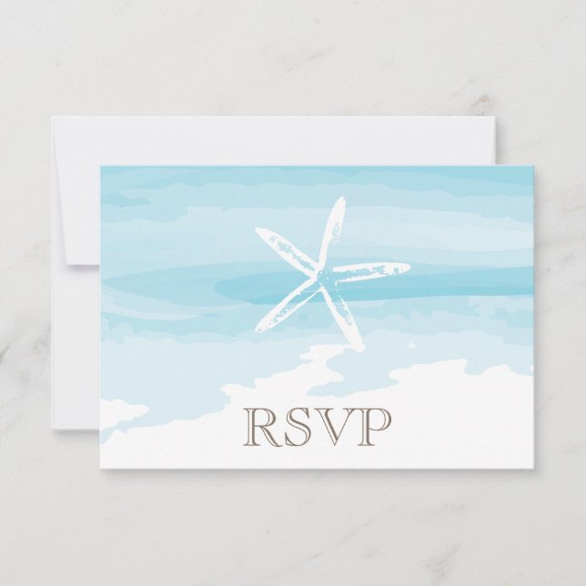 Beach Wedding ı Placa RSVP (Frente)