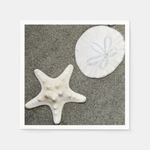 Beach X's e O's Starfish, papel de guardanapo