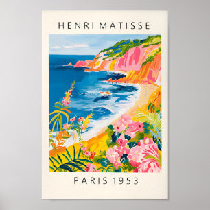 Beachy Decor, Impressão Oceânico Em Henri Matisse