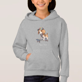 Beagle em Aquarelas Pullover Hoodie