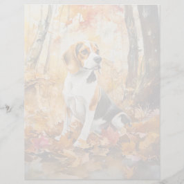 Beagle - Folha de Papel de 8,5" x 11"